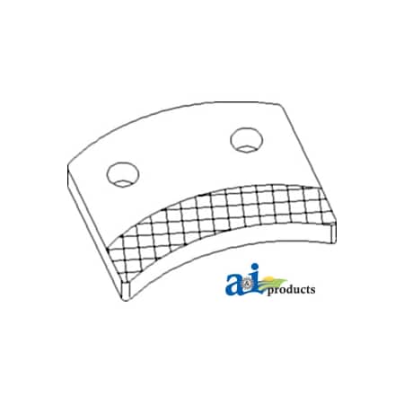 A & I Products Brake Pad, PTO 3" x2" x0.2" A-D8NNC736BB